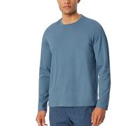 Schiesser Herren Schlafshirt Langarm Rundhals-Mix + Relax Haut de Pijama, Bleu Atlantique_182180, 50 Hommes