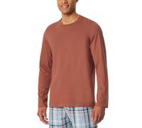 Schiesser Herren Schlafshirt Langarm Rundhals-Mix + Relax Haut de Pijama, Terracotta_182180, 4XL Hommes