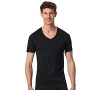Schiesser Herren T-Shirt V-Ausschnitt-Premium Modal Tricot, Noir_181531, XXL Hommes