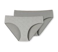 Schiesser Hipster (2er Pack) Culotte Taille Haute, Multicolore (1 901), 44 (Lot de 2) Femme