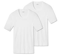 Schiesser Homme 1/2 Bras T-Shirt 2er Paquet - Veste, Maillot, Coton Essentia