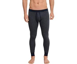 Schiesser Homme Calecon Long avec Ouverture - Cotes Fines Melange
