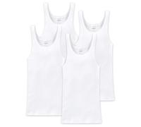 Schiesser Homme Haut 4er Paquet - sans Manches, Coton Essentials,