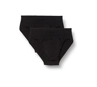 Schiesser Homme Lot de 2 Rio Slip, Noir - Noir (000), M EU