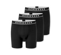 Schiesser Homme Lot de 3 Boxers Longs - Jambe Longue - Moulant - Coton - 95/5 Multipacks