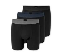 Schiesser Homme Lot de 3 Boxers Longs - Jambe Longue - Moulant - Coton - 95/5 Multipacks