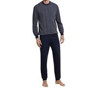 Schiesser Homme Schlafanzug Lang Zweiteiliger' Ensemble de pyjama, Blau (Dunkel Blau 803), 62 EU