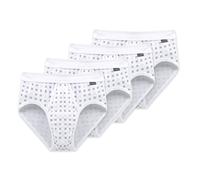 Schiesser Homme Slip 4 Paquet - Sportif, Essentials Finement Côtelé, Karo-Print,