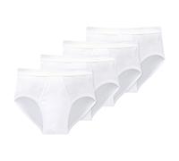 Schiesser Homme Slip de Sport - Feinripp, Doppelripp, Basic, 2 4 6 8 Lot , Blanc