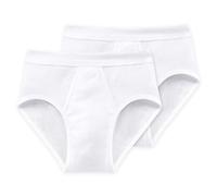 Schiesser Homme Slip de Sport - Feinripp, Doppelripp, Basic, 2 4 6 8 Lot , Blanc