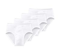 Schiesser Homme Slips, de 4 Lot, Bleu Marine, Finement Côtelé
