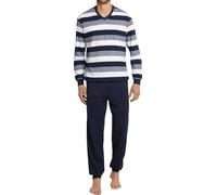 Schiesser Hommes 1/1 Pyjama 803159623 Couleur : 803 bleu foncé Gr. 56 Tailles allemandes 56