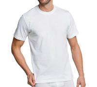 SCHIESSER Hommes American T-Shirt 2er Pack - 1/2 Manches, Maillot de corps, Col rond Blanc S