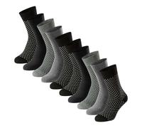 Schiesser Hommes Chaussettes,10er Paquet - " Bluebird ",Mélange de Coton,Uni /