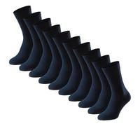 Schiesser Hommes Chaussettes,10er Paquet - " Bluebird ",Mélange de Coton,Uni /