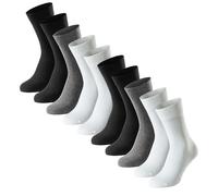 Schiesser Hommes Chaussettes,10er Paquet - " Bluebird ",Mélange de Coton,Uni /