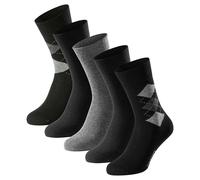 Schiesser Hommes Chaussettes,5er Paquet - " Bluebird ",Mélange de Coton,Uni / Du