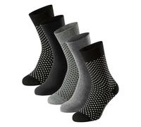 Schiesser Hommes Chaussettes,5er Paquet - " Bluebird ",Mélange de Coton,Uni / Du