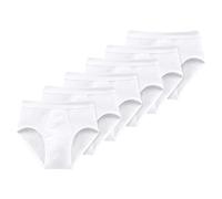 SCHIESSER Hommes Slips 6 Pièces - Feinripp, Sportslip, Cotton Essentials, we...