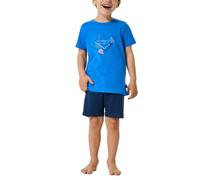 Schiesser Jungen Schlafanzug Kurz-Boys World Ensemble de Pijama, Aquarium_182568, 128 cm Garçon