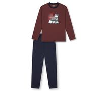 Schiesser Jungen Schlafanzug Set Lang-100% Organic Bio Baumwolle-Größe 140 BIS Ensemble de Pijama, Bourgogne 181992, 176 Garçon