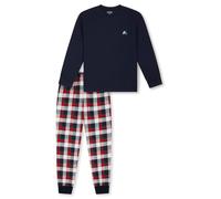 Schiesser Jungen Schlafanzug Set Lang-100% Organic Bio Baumwolle-Größe 140 BIS Ensemble de Pijama, Bleu Nuit 183208, 176 Garçon