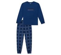 Schiesser Jungen Schlafanzug Set Lang-100% Organic Bio Baumwolle-Größe 140 BIS Ensemble de Pijama, Royal_183157, 176 Garçon