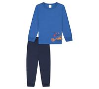 Schiesser Jungen Schlafanzug Set Pyjama Lang-100% Organic Bio Baumwolle-Größe 92 BIS 140 Ensemble de Pijama, Bleu_181867, 128 Garçon