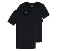 SCHIESSER T-shirt LONG LIFE SOFT bleu-noir bleu marine | S