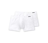 Schiesser Lot de 2 Boxers avec Taille Souple-Essentiels Caleçon Boxeur, Opaque, Weiss_205222, Homme