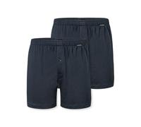 Schiesser Lot de 2 Boxers en Coton Jersey Weich Multipack - Boxer en Jersey pour Homme, Bleu Nuit 182426, 12