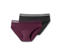 Schiesser Lot de 2 Culottes menstruelles étanches - Soins Secrets sous-vêtement, Opaque, Assortiment 2_176299, 46-48 Femme