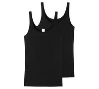 Schiesser Lot de 2 débardeurs à Bretelles pour Femme - Modal Essentials, Noir_162896, 48