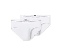 Schiesser Lot de 2 Slips Rio pour Homme - Coton Flex, Blanc 183340, S