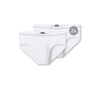 Schiesser Lot de 2 Slips Rio pour Homme - Coton Flex, Blanc 183340, XXL