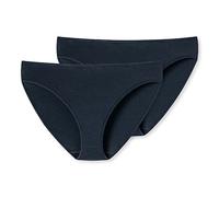 Schiesser Lot de 2 Tai sous-vêtement, Noir foncé, Femme