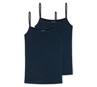 Schiesser Lot de 2 Top Spaghetti sous-vêtement, Bleu foncé, XXL Femme