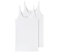 Schiesser Lot de 2 tops., Blanc., 40
