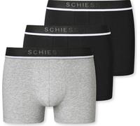 Schiesser Lot de 3 - 95/5 - Organic Coton Retro Short / Pant Taille sportive en élastique tissé avec logo, Découpe confortable des jambes et sans coutures gênantes, Qualité jersey simple élastique