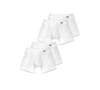 Schiesser Lot de 4 boxers rétro pour homme, Short rétro Authentic White, S