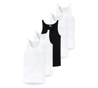 Schiesser Lot de 5 débardeurs pour Homme - sous-vêtements - Multipack - Côtes Fines - Coton Doux - Original FR