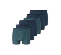 Schiesser Lot de 6 boxers pour homme 955, Short rétro 955 bleu foncé, turquoise, XL