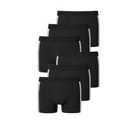 Schiesser Lot de 6 boxers rétro pour homme - 95/5 - Stretch, Short rétro 95/5 stretch noir, M