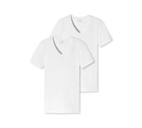 Schiesser Lot de T-Shirts Homme Série 95/5 Col V Noir Blanc