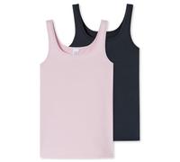 Schiesser Mädchen 2 Pack Unterwäsche Unterhemd-95/5 Organic Bio Baumwolle-Größe 140 BIS 176 Tricot, Assorti 6_181936, 164 Fille