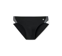 SCHIESSER Maillot de bain 'Aqua Natuical Active' gris / noir / blanc, Taille S