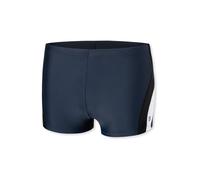 SCHIESSER Maillot de bain 'Nautical Active' bleu foncé / noir / blanc, Taille S