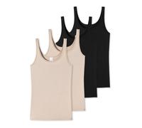 SCHIESSER Maillot de corps 'Essentials' beige / noir, Taille 4XL