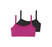 SCHIESSER Maillot de corps ' Fresh Vibe ' rose / noir, Taille 152