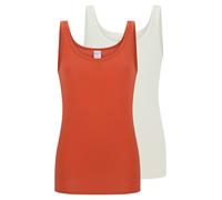 SCHIESSER Maillot de corps 'Modal Essentials' rouge feu / blanc naturel, Taille XXL